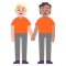 People Holding Hands- Medium-Light Skin Tone- Medium Skin Tone emoji on Microsoft